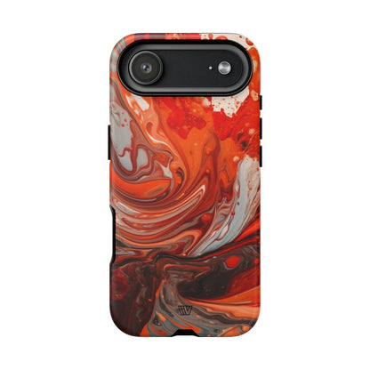 WHITE FIRE PAINT SWIRL | Tough Phone Case