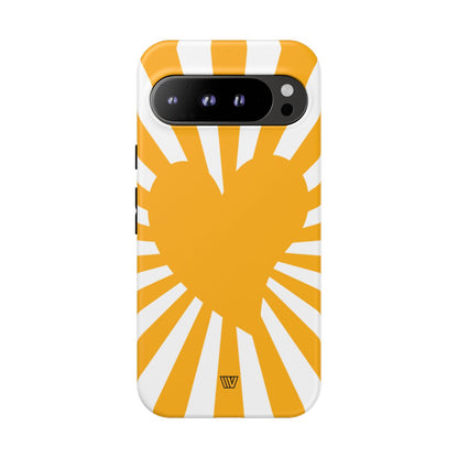 HEART SUN RAYS | Tough Phone Case