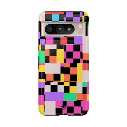 MASHED UP CHECKERBOARD | Tough Phone Case