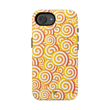 ABSTRACT SPIRAL ORANGE | Tough Phone Case