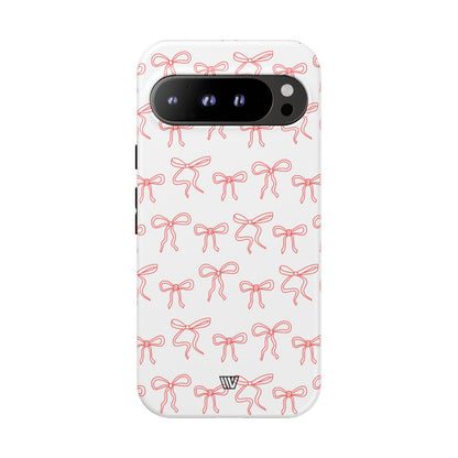 RED RIBBON CHARM | Tough Phone Case