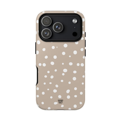 BEIGE DOTS | Tough Phone Case