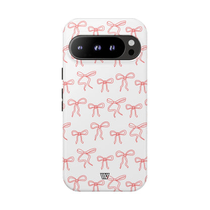RED RIBBON CHARM | Tough Phone Case