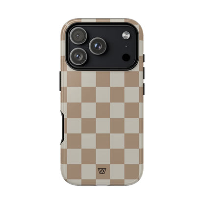 NEUTRAL CHECKERBOARD | Tough Phone Case