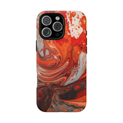 WHITE FIRE PAINT SWIRL | Tough Phone Case