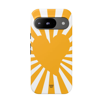 HEART SUN RAYS | Tough Phone Case