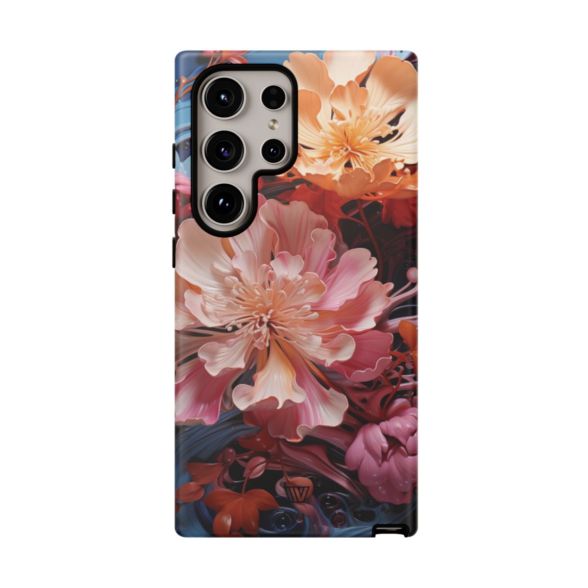 PAINT SWIRL FLOWERS | Tough Phone Case