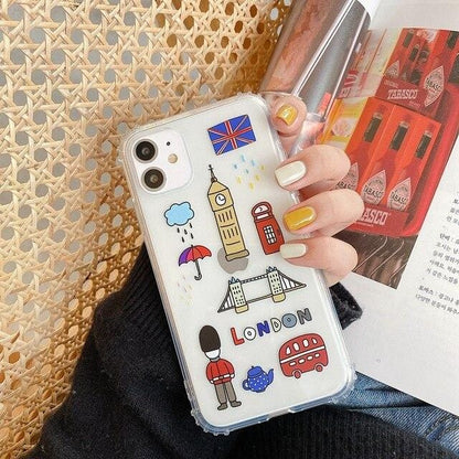 Cartoon City Symbol iPhone Case