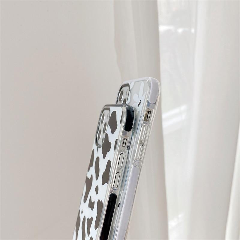 Floral Cow Pattern iPhone Case