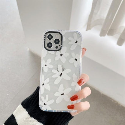 Floral Cow Pattern iPhone Case