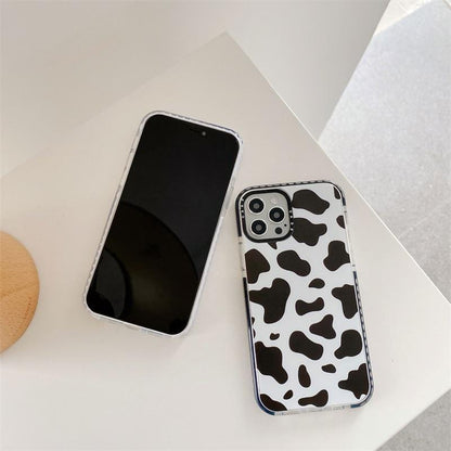 Floral Cow Pattern iPhone Case