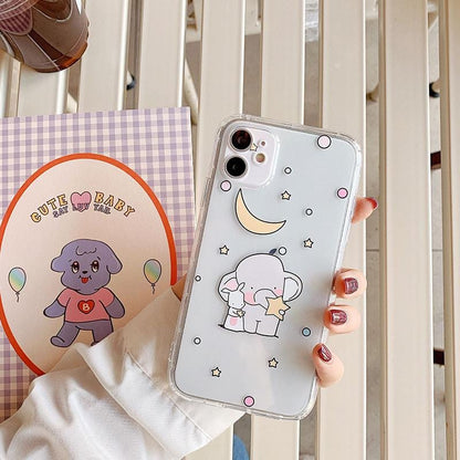 Cartoon Elephant Shockproof iPhone Case
