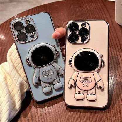 Electroplated Astronaut Folding iPhone Case