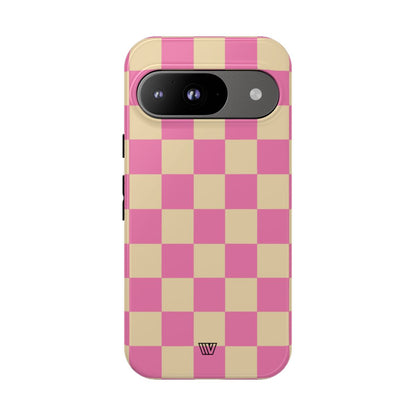 PINK TAN CHECKERBOARD | Tough Phone Case