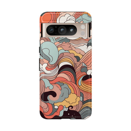 ABSTRACT DOODLE CLOUDS | Tough Phone Case