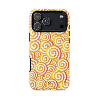 ABSTRACT SPIRAL ORANGE | Tough Phone Case