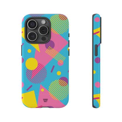 80s / 90s RETRO PATTERN LIGHT BLUE | Tough Phone Case