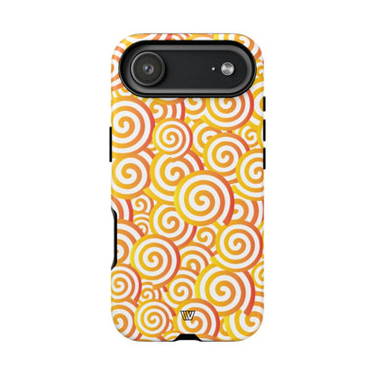 ABSTRACT SPIRAL ORANGE | Tough Phone Case
