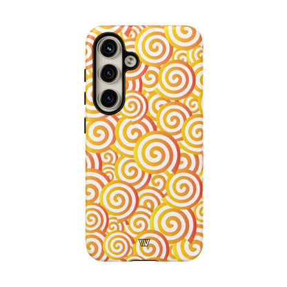 ABSTRACT SPIRAL ORANGE | Tough Phone Case