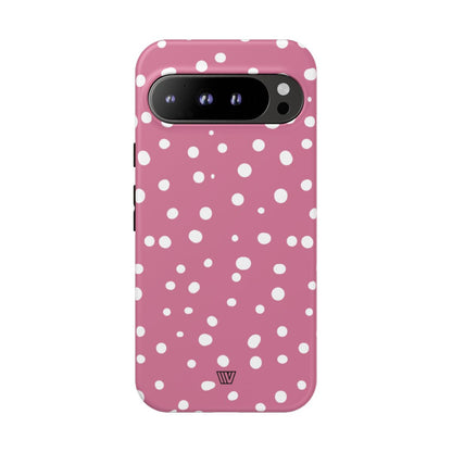 BLUSH RED DOTS | Tough Phone Case
