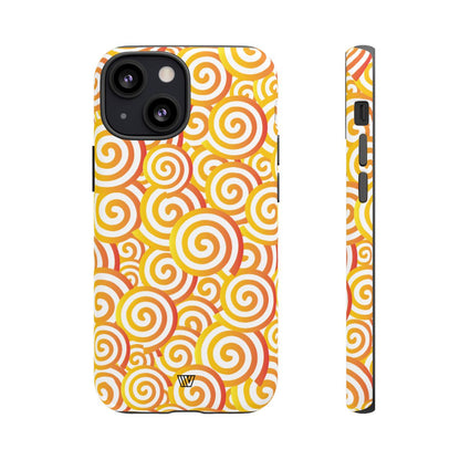 ABSTRACT SPIRAL ORANGE | Tough Phone Case