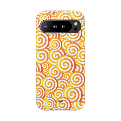 ABSTRACT SPIRAL ORANGE | Tough Phone Case