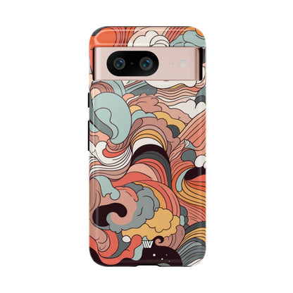 ABSTRACT DOODLE CLOUDS | Tough Phone Case