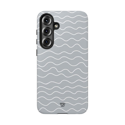 GRAY WAVES | Tough Phone Case