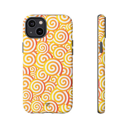 ABSTRACT SPIRAL ORANGE | Tough Phone Case