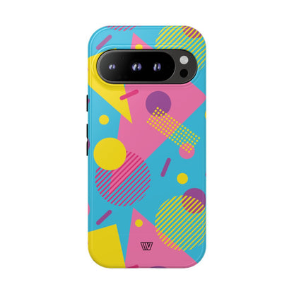 80s / 90s RETRO PATTERN LIGHT BLUE | Tough Phone Case