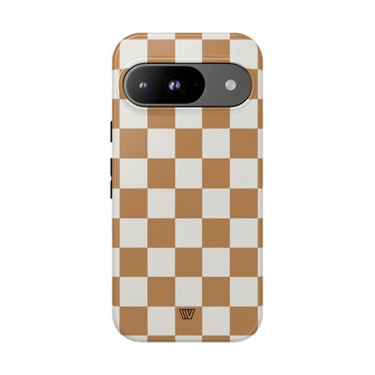 CHESTNUT CHECKERBOARD | Tough Phone Case