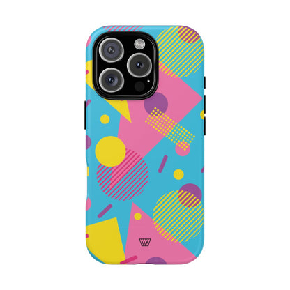 80s / 90s RETRO PATTERN LIGHT BLUE | Tough Phone Case