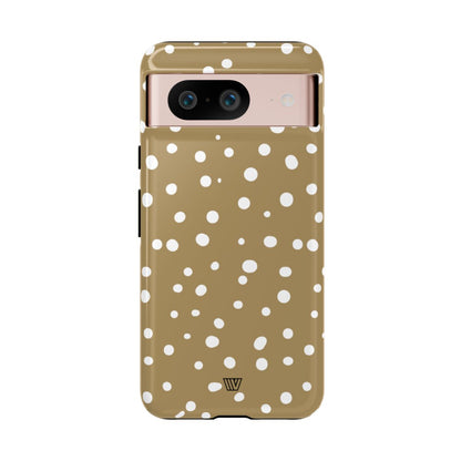 DARK BEIGE DOTS | Tough Phone Case