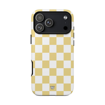 BANANA YELLOW CHECKERBOARD | Tough Phone Case