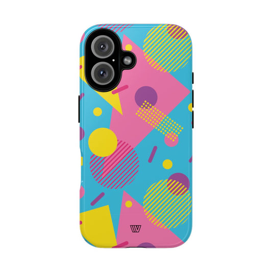 80s / 90s RETRO PATTERN LIGHT BLUE | Tough Phone Case