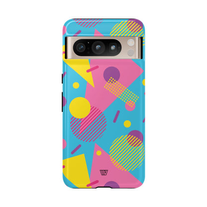 80s / 90s RETRO PATTERN LIGHT BLUE | Tough Phone Case