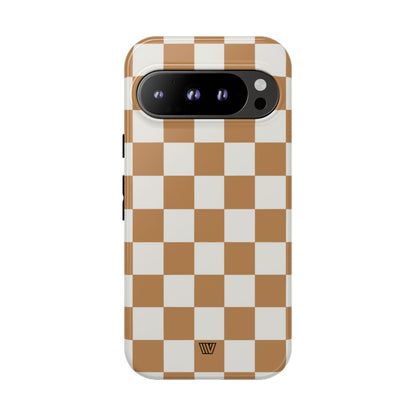 CHESTNUT CHECKERBOARD | Tough Phone Case