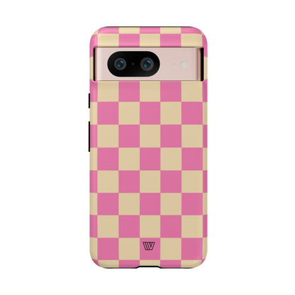 PINK TAN CHECKERBOARD | Tough Phone Case