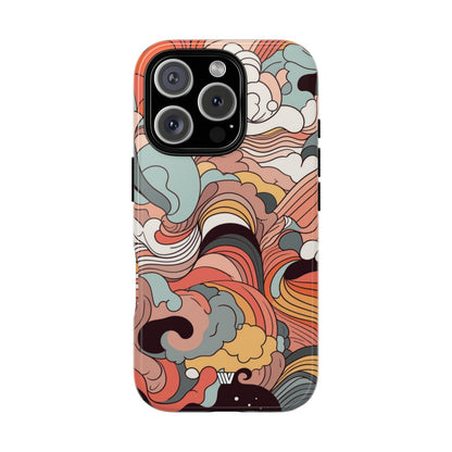 ABSTRACT DOODLE CLOUDS | Tough Phone Case